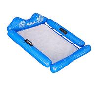 QWAXTRIW Float piscina gonfiabile, zattera per galleggiante piscina con manici e poggiatesta, sedia a salotto galleggiante multiuso, float di amaca d'acqua portatili con fondo a rete per