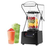 QWAXTRIW Smoothie Maker di frullata Commerciale, Mixer Elettrico 2L Mixer 17000 RPM BRIFE Bama con CRECCIALE Suono, 5 preset, Macchina da Cottura a Parete Rotta silenziosa, per frullati, Frutta
