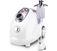 QWAXTRIW Steamer Verticale 2000 W High Power, Abitali per Abbigliamento 35S Rimozione delle Rughe Rapide con Serbatoio dell'Acqua da 1,8 Litri per rimozione delle Rughe di Vestiti (Bianco)