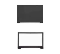 QWCOZSY Cornice Posteriore LCD per Laptop, Cornice Anteriore, Parte Superiore, poggiapolsi, Inferiore, Custodia per Lenovo V110-15 V110-15IKB V110-15ISK Facili da sostituire(Black)