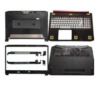 QWCOZSY Custodia per Acer per Nitro 5 AN515-43 AN515-50 AN515-54 AN515-55 Cover Posteriore LCD/Cornice/poggiapolsi Base Superiore/Inferiore Facili da sostituire(C Shell)