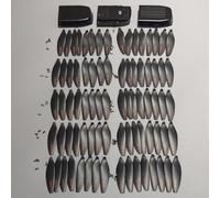 QWCOZSY per Drone V188 per Batteria al Litio 3 Pezzi elica a Pale 10 Set 80 Ventola Maple Leaf Batterie Kit