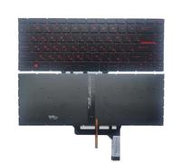 QWCOZSY Tastiera retroilluminata USA/Russa/Spagnola per MSI GS65 GS65VR MS-16Q1 GF63 8RC MS-16R1 MS-16R4 GF65 Thin 9SD 10SD MS-16W1 MS-16WK Facili da sostituire(RU Red)