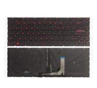 QWCOZSY Tastiera retroilluminata USA/Russa/Spagnola per MSI GS65 GS65VR MS-16Q1 GF63 8RC MS-16R1 MS-16R4 GF65 Thin 9SD 10SD MS-16W1 MS-16WK Facili da sostituire(US Red)