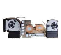 QWCOZSY Ventola di Raffreddamento CPU Dissipatore Calore GPU per ROG Strix Scar II GL504 GL504G GL504GS GL504GM
