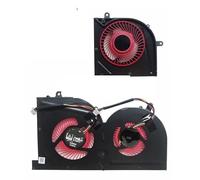 QWCOZSY Ventola di Raffreddamento per CPU del Laptop per MSI GS63VR GS63 GS73 GS73VR MS-17B1 per Stealth PRO BS5005HS-U2F1 GPU BS5005HS-U2L1 Cooler Facili da sostituire(Red CPU And GPU)