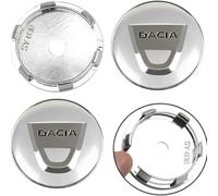 QWCPHGWZ Auto Coprimozzo per Dacia Duster 2010-2017,Tappi Coprimozzo Antipolvere Anti Ruggine Tappi Centrali Ruota Centrale Coprimozzo Copri,Silver