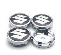 QWCPHGWZ Auto Coprimozzo per Suzuki Swift 2005-2011,Tappi Coprimozzo Antipolvere Anti Ruggine Tappi Centrali Ruota Centrale Coprimozzo Copri,60mm-Blackwhite