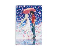 QWCWZPPZ Anohana The Flower We Saw That DayClassic, poster su tela, decorazione artistica da parete per camera da letto, 20 x 30 cm, senza cornice, stile