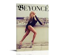 QWCWZPPZ Beyoncé - Poster su tela con copertina di album musicali, decorazione artistica da parete, per camera da letto, 20 x 30 cm, stile cornice