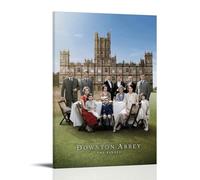 QWCWZPPZ Downton Abbey - Poster su tela con film e serie TV classici, decorazione artistica da parete, per camera da letto, 60 x 90 cm, con cornice