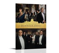 QWCWZPPZ Downton Abbey - Poster su tela con film e serie TV classici, decorazione artistica da parete, per camera da letto, 40 x 60 cm, con cornice