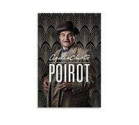 QWCWZPPZ Poirot - Poster su tela con film e serie TV classici, decorazione artistica da parete, per camera da letto, 20 x 30 cm, senza cornice