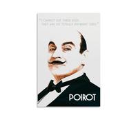 QWCWZPPZ Poirot - Poster su tela con film e serie TV classici, decorazione artistica da parete, per camera da letto, 20 x 30 cm, senza cornice