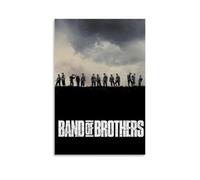 QWCWZPPZ Poster decorativo su tela con film e serie TV della band of Brothers, decorazione artistica da parete per camera da letto, 20 x 30 cm, senza cornice