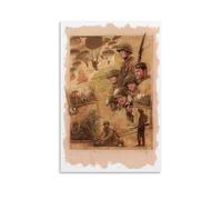 QWCWZPPZ Poster decorativo su tela con film e serie TV della band of Brothers, decorazione artistica da parete per camera da letto, 20 x 30 cm, senza cornice