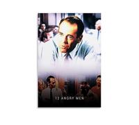 QWCWZPPZ Poster su tela con 12 Angry Men, film classici e serie TV, decorazione artistica da parete, per camera da letto, 50 x 75 cm, senza cornice