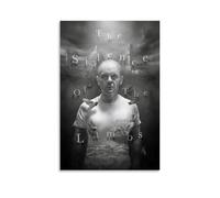QWCWZPPZ Poster su tela con film e serie TV Il silenzio degli innocenti, decorazione artistica da parete per camera da letto, poster 50 x 75 cm, senza cornice