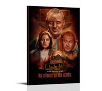 QWCWZPPZ Poster su tela con film e serie TV Il silenzio degli innocenti, decorazione artistica da parete per camera da letto, poster 20 x 30 cm, stile cornice