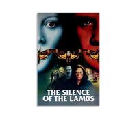 QWCWZPPZ Poster su tela con film e serie TV Il silenzio degli innocenti, decorazione artistica da parete per camera da letto, poster 50 x 75 cm, senza cornice