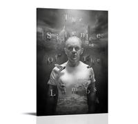 QWCWZPPZ Poster su tela con film e serie TV Il silenzio degli innocenti, decorazione artistica da parete per camera da letto, poster 30 x 45 cm, con cornice