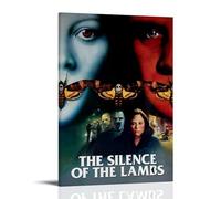 QWCWZPPZ Poster su tela con film e serie TV Il silenzio degli innocenti, decorazione artistica da parete per camera da letto, poster 30 x 45 cm, con cornice