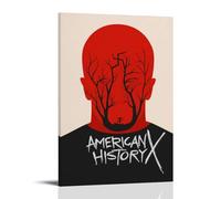 QWCWZPPZ Poster su tela di American History X, film classici e serie TV, decorazione artistica da parete, per camera da letto, 50 x 75 cm, con cornice