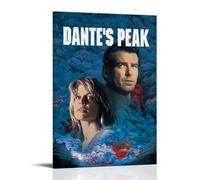 QWCWZPPZ Poster su tela di Dante's Peak con film e serie TV classici, decorazione artistica da parete per camera da letto, poster 50 x 75 cm, con cornice