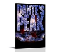 QWCWZPPZ Poster su tela di Dante's Peak con film e serie TV classici, decorazione artistica da parete per camera da letto, poster 60 x 90 cm, con cornice