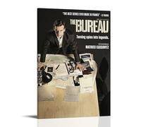 QWCWZPPZ Poster su tela di The Bureau Classic Movies and TV Series, decorazione artistica da parete, per camera da letto, 30 x 45 cm, con cornice