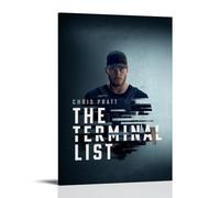 QWCWZPPZ Poster su tela di The Terminal List con film e serie TV, decorazione artistica da parete, per camera da letto, 50 x 75 cm, stile cornice