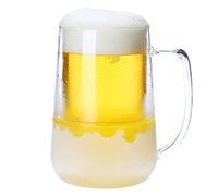 QWdfgS bicchiere da birra, Bicchiere da pinta personalizzato, set di boccali birra, semplice vetro a doppio strato, utensili creativi in vetro