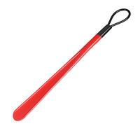 QWdfgS calzascarpe, Calzascarpe in PVC con manico lungo(Red 30cm)