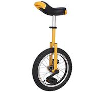 QWdfgS Monociclo, Bicicletta a Ruota Singola con Antiscivolo da 20 Pollici, Cerchio in Lega, Pneumatico Extra Spesso, Sedile Regolabile, for Sport all'Aria Aperta, Fitness, Esercizi, Salute(Yellow)