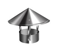 QWEASDF Comignolo Cappello, Cappello Girevole Comignolo Girevole Fumaiolo Tondo Rotondo in Acciaio Inox Attacco Femmina Aspiratore,Multimisure,per Caminetti Camini,d25cm/9.84in