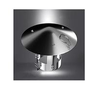 QWEASDF Comignolo Cappello, Terminale per Canna Fumaria Extractor Antivento Antipioggia in Acciaio Inox,per Condotti di Stufe E Camini,Fumaiolo Comignolo Cappello,d13cm/5.12in