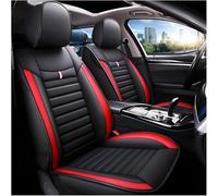 QWEDFSD Auto Set Coprisedili in Pelle per Renault Kadjar 2015-2025,Confortevole Copri Sedili Impermeabile di Protezione Completa Set Completo Accessori Interno, Red-Black/D