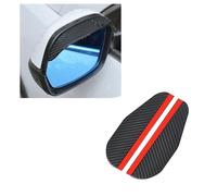 QWEERASS 2 Pezzi Specchietto Retrovisore Pioggia Visiera, per Opel Mokka 2012-2016 / Meriva B 2010-2017 Parapioggia Specchietti Specchio Rain Visor Smoke Guard,A