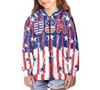 QWEFVB Felpa con cappuccio casual a maniche lunghe con tasche leggera e comoda giacca invernale da ragazza alla moda, Stella Usa, L