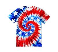 QWEFVB Maglietta per bambini tie dye, maglietta per bambini senior tie dye per ragazzi e ragazze, Tie-Dye Bandiera degli Stati Uniti, 11-12 Anni