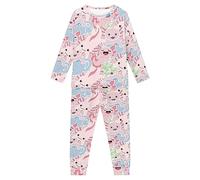 QWEFVB Pigiama per bambini da 3 a 16 anni, Adorabili Axolotls, 11-12 Years