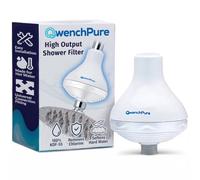 QwenchPure - Filtro per doccia più efficace, con addolcitore e depuratore KDF ad alto rendimento per la rimozione del cloro, con cartuccia sostituibile