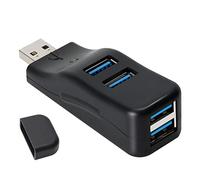 Qwertfeet 1 Pezzo Hub USB Adattatore Extender Mini Splitter Box 4 Porte per PC Portatile Telefono Mobile Ad Alta Velocità U Disk Reader
