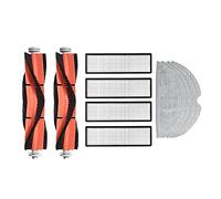 Qwertfeet 10 Pezzi Filtro HEPA Rullo Principale Mop Panni per 2C Robot Aspirapolvere Accessori Kit di Ricambio