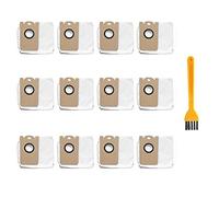 Qwertfeet 12 Pezzi Sacchetto di Polvere Impermeabile per M7 Pro M8 Pro Robot Aspirapolvere Tre Strati Grande Capacità 2.5L Tessuto