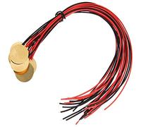 Qwertfeet 12 Pezzi Trasduttore di Pickup Piezo precablato - Disclencher microfono a contatto 27 mm - ELEMENTI DI Dischi per strumento acustico