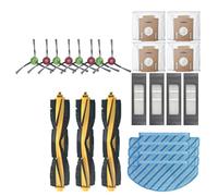 Qwertfeet 23 Pezzi per Ecovac Accessori Spazzatrice Ozmo T8 T9 Max Schermo Filtro Mop Pulizia Lavabile Rullo Laterale