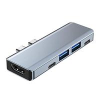 Qwertfeet Hub USB di Tipo C a Stazione 4K USB C HUB Compatibile, Adatto Per Adattatore Computer Pro Air