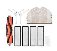 Qwertfeet Kit di Ricambi 12 Pezzi per 1C Accessori Robotici Rullo Laterale Filtro HEPA Principale Mop