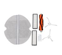 Qwertfeet Kit di Ricambi 8 Pezzi per 1C Accessori Robot Rullo Laterale Filtro HEPA Principale Mop